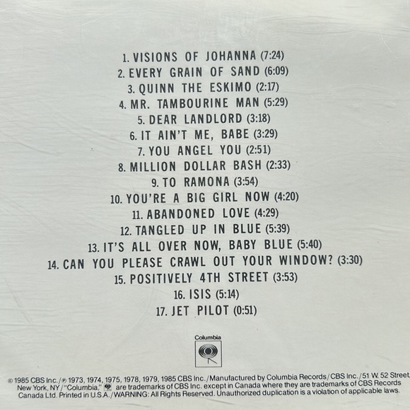 SOLDSOLDSOLD Bob Dylan collector’s Biograph 3-disc - Picture 11 of 13